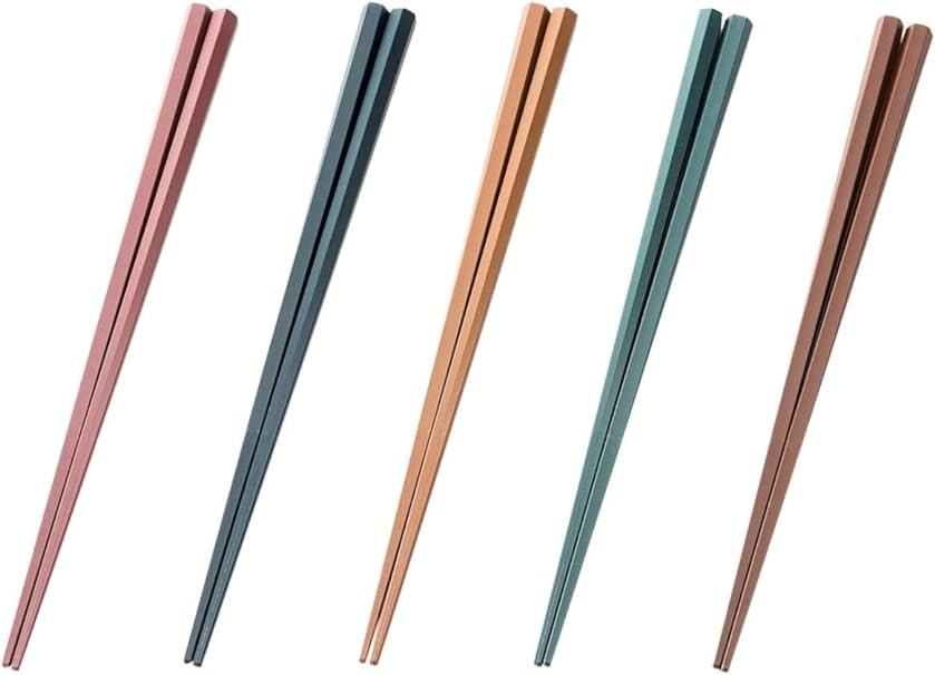 六角形筷子（5對裝）- 淺色